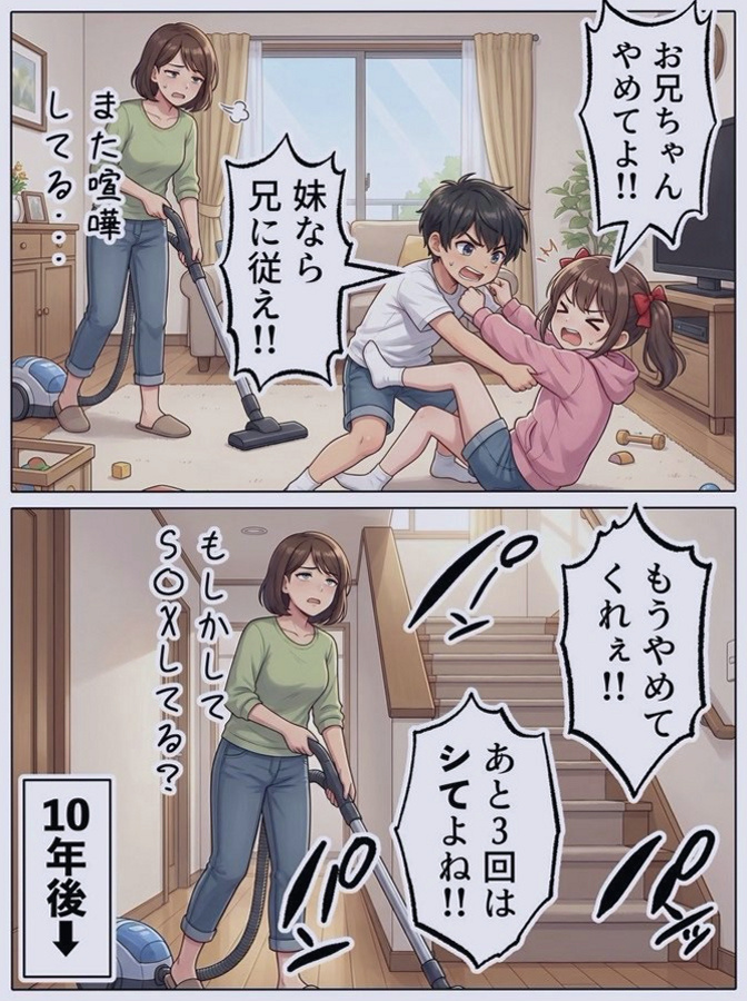 azchanqueen's tweet photo. 兄にしつけられた妹が、成長していく話

(1/7) https://t.co/BfyfipTqzp