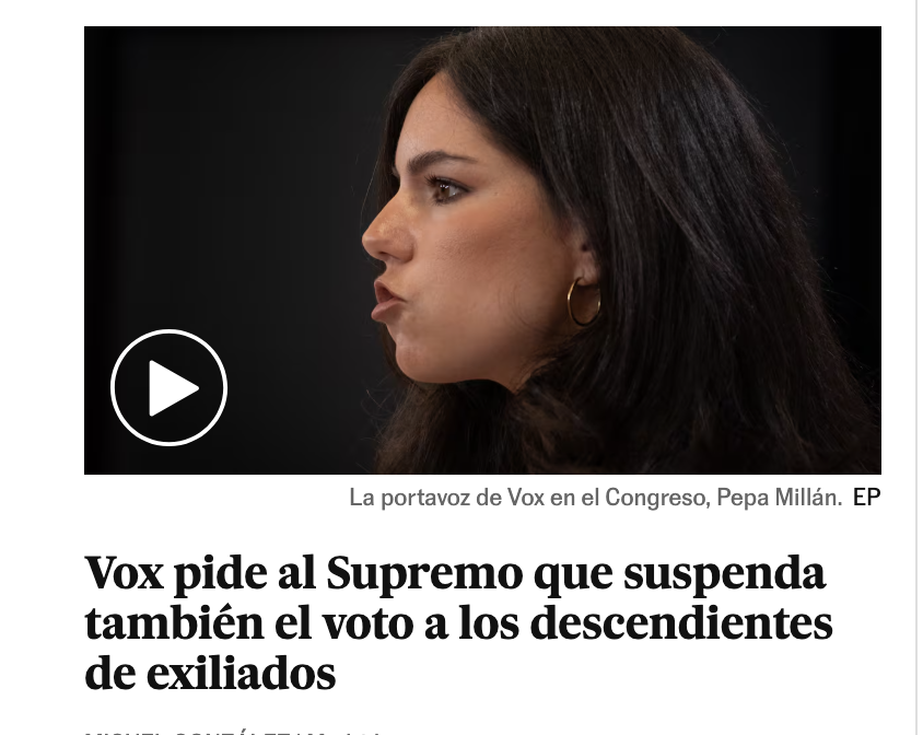 PeppeQuare's tweet photo. Vox pide quitar el derecho al voto a ciudadanas y ciudadanos, lo mismo que hizo el nazismo en la Alemania de los años 30. 

Cuidado con pensar que esto no va contigo,  siempre empiezan por los migrantes y los rojos y después terminan quitándoles derechos a todos los demás. https://t.co/lwY108SF4a