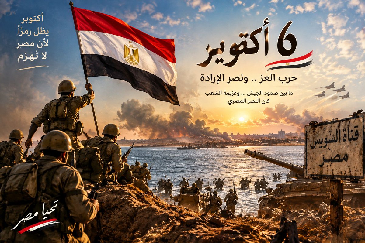 mohaelhy's tweet photo. 🇪🇬 في ذكرى نصر أكتوبر المجيد 🇪🇬

يوم نفتخر فيه ببسالة جنودنا وعزيمة شعبنا.. يوم أثبت فيه المصريون أن الإرادة قادرة على صنع المستحيل.
تحية لكل من شارك في نصر أكتوبر.. وتحيا مصر دائمًا وأبدًا ❤️🇪🇬 https://t.co/gjZH4gGgzB