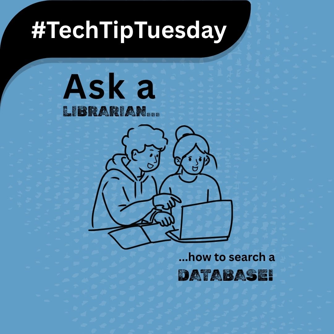 HCCLibraries's tweet photo. Don't "Google it"!  Use a database to find high quality, scholarly information.  Ask a librarian how which databases to use and how to search it. #TechTipTuesday #LibrariansRock https://t.co/06fmTYbQL8