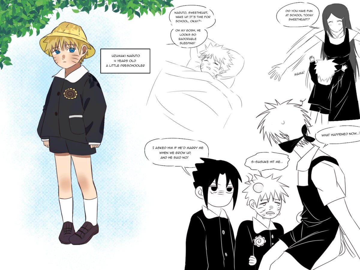 nam_lunn10's tweet photo. Baby Naruto is off to preschool! 🍥🥺
#Naruto https://t.co/B7h87kaTYy