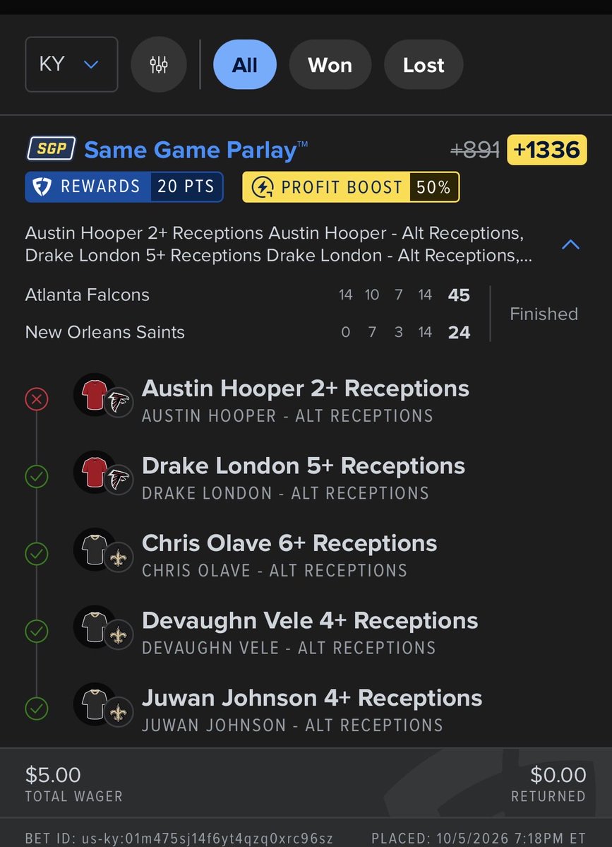 Battsvision's tweet photo. So close…. Austin Hooper couldn’t get one more reception😓 https://t.co/ISrMnGog94