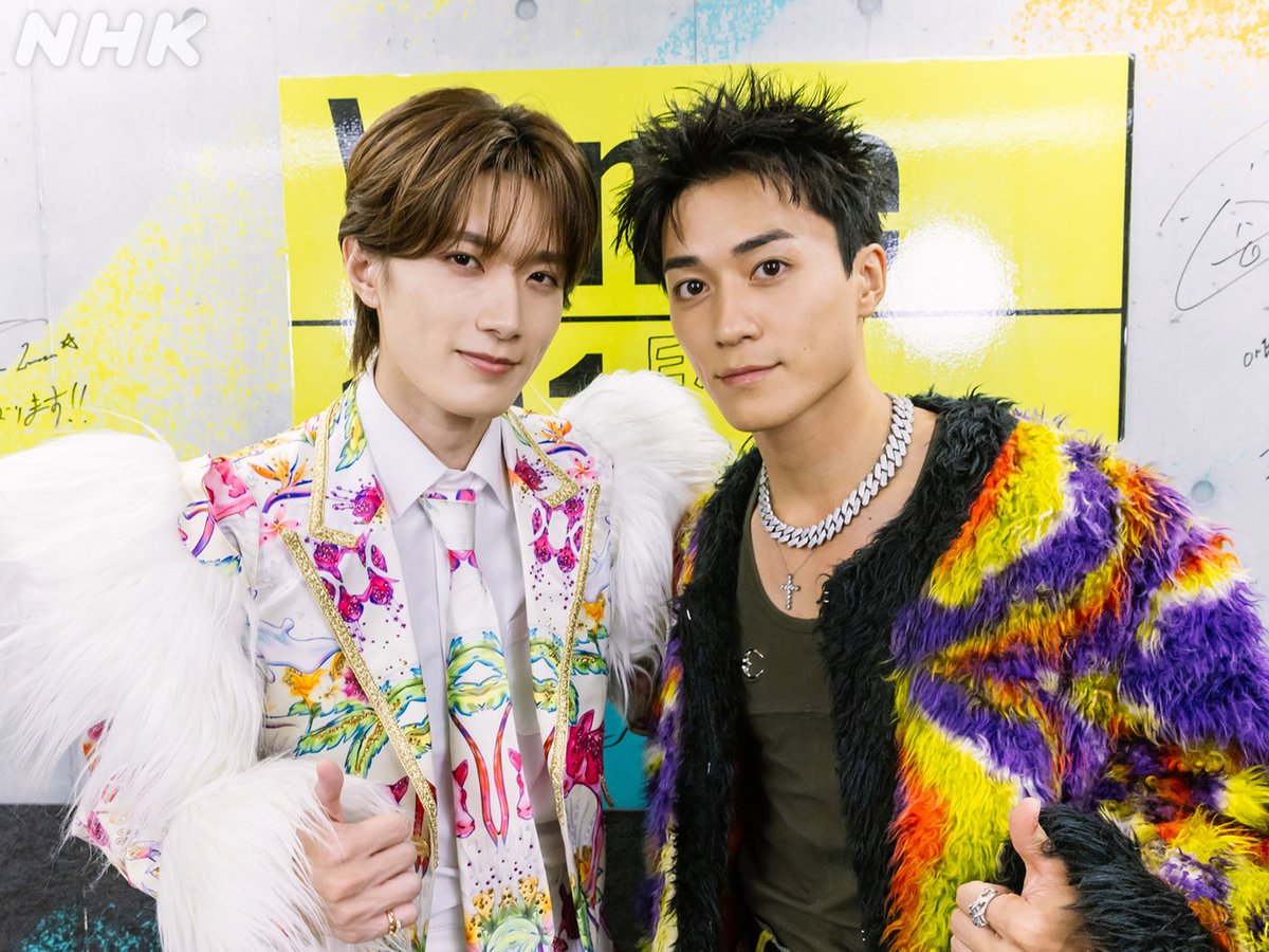 nhk_venue101's tweet photo. 📣#Venue101EXTRA 見逃し配信中📺

🍼#MILK #山中柔太朗 🍼＆ 
💥#BALLISTIKBOYZ #砂田将宏 💥
 記念の2ショット📸✨

プライベートでフットサルをする仲だという
サッカー友達の2人⚽

BALLISTIK BOYZとM!LKのパフォーマンスは
こちらから何度でも👇
https://t.co/urNvCs1zm6 https://t.co/WCOUUoYlgN