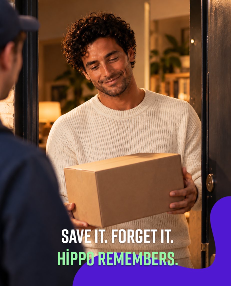 gethippoai's tweet photo. No need to search for something you saved months ago. Just ask Hippo. It’ll find it for you.
Save it. Forget it. Hippo remembers. 💜
#HippoAI https://t.co/RPIfg5TAJC