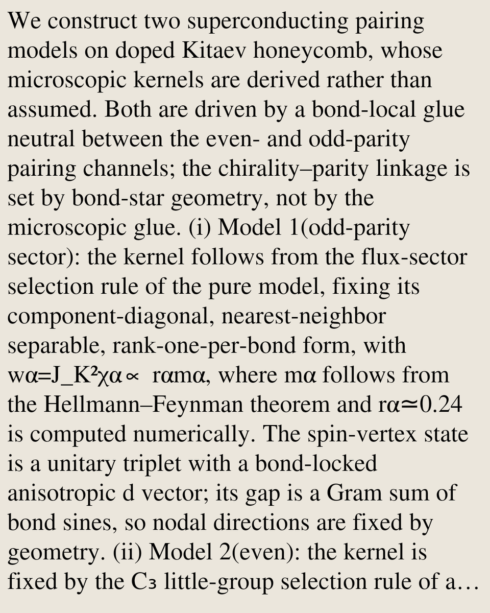 VTWG's tweet photo. Two superconducting pairing models with a Kitaev spin-liquid glue: microscopic kernel and parity alternation on odd-fold bond stars

Youping Dai
https://t.co/AN7Lm1JJud https://t.co/8w9F9WUhQZ