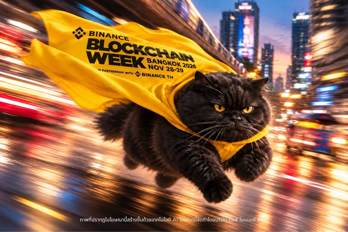 Binance_TH_'s tweet photo. ฉันเมื่อได้ข่าวว่า บัตร Binance Blockchain Week Bangkok 2026 – Asia Edition, in partnership with Binance TH ราคาเพียง $29 ⚡️

พิเศษอีกขั้นเพราะในปีนี้ทาง Binance TH ที่ได้ร่วมเป็น Local Supporting Partner ที่พร้อมนำพาทุกคนเปิดประสบการณ์การเงินการลงทุนและเทคโนโลยีระดับโลก

🎟️ ซื้อบัตรเลยตอนนี้ที่ https://t.co/m0CvugRbal

📅 วันที่ 28–29 พ.ย. 69
📍 ศูนย์การประชุมแห่งชาติสิริกิติ์ (QSNCC)

#BinanceTH #BinanceBlockchainWeek