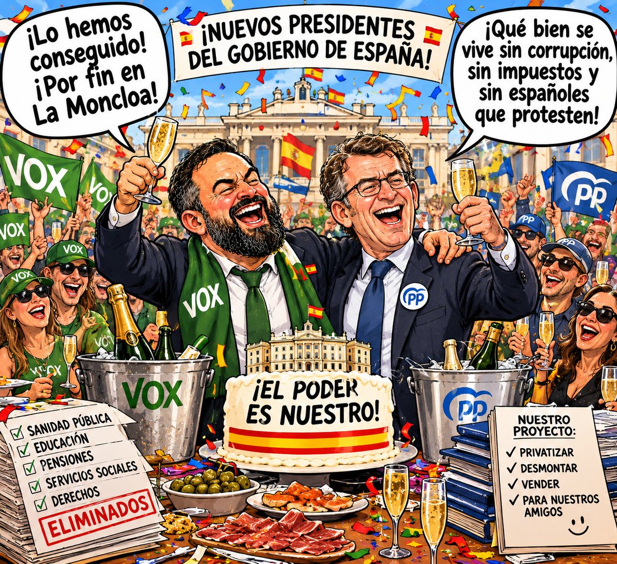 DaniNogueira80's tweet photo. #IlegalizarVox #IlegalizarAbascal #SoloQuedaVox #PartidoPodrido #FueraFeijóo #FueraAbascal #FueraFachas https://t.co/8Cm9Zb8crG
