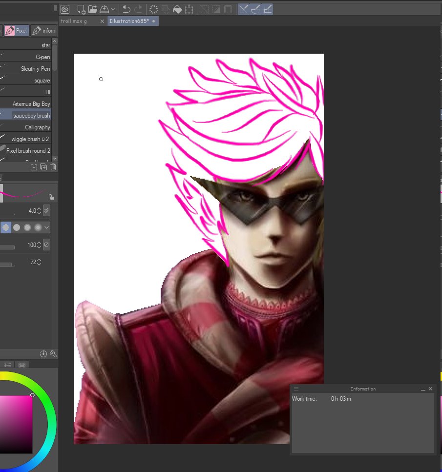 wgj4kpilled's tweet photo. what do you mean I've spent twenty eight hours on this drawing and I haven't really touched his hair yet https://t.co/ELKjvItJf2