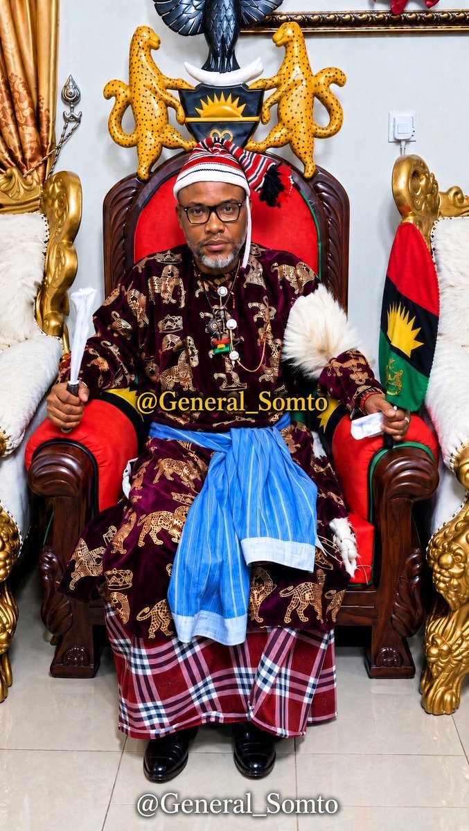 General_Somto's tweet photo. Nobody Can Wear Mazi Nnamdi Kanu’s Shoes

To Those Expelled Cowards Hiding Behind Cameras In Their Hideouts And Pretending They Can Wear The Shoes Of Mazi Nnamdi Kanu, I Have One Simple Message: Come Back To Nigeria And Lead From The Frontline.

You Know The Clowns. I Will Not Name Them. I Have Vowed Never To Give Them a Single Line Of Relevance, And I Will Never Place Their Names Beside The Greatest Freedom Fighter, a Fearless Advocate For Justice, Freedom, And Self-Determination, A Global Symbol Of Resistance, A Mobiliser Of Millions, A Voice For The Voiceless, A Champion Of The Oppressed, And The Undisputed Leader Of Our Time, Mazi Nnamdi Kanu…

It Is Easy To Sit Safely Abroad, Make Videos, Criticize And Attack, But Leadership Is Not About Noise. Leadership Is About Sacrifice, Courage, And Taking Responsibility.

Mazi Nnamdi Kanu Did What You All Can Never Do. Mazi Nnamdi Kanu Did Not Inherit a Movement. He Built One. He Built a Global Platform. He Raised Radio Biafra From Silence And Gave a Buried Nation Its Voice Back. He Founded IPOB And Turned Scattered Grief Into An Organized Demand For Self-Determination. He Carried The Biafra Question From The Villages To The Diaspora, From The Streets To The Courts Of The World, And Forced a People The State Wanted Forgotten Back Into History. He Brought International Attention To The Grievances Of Millions Of People, Mobilised a Generation, Challenged The Nigerian Establishment, And Remained At The Centre Of The Struggle Despite Countless Persecution’s. 

Raids Did Not Stop Him. Exile Did Not Stop Him. Abduction, Solitary Confinement, And Imprisonment Have Not Bent Him. That Is The Mantle. That Is The Man. And That Is Precisely Why The Shoes Are Too Big For These Internet Pretenders. 

What Have They Built? A Camera🤦🏾‍♂️, a Slogan😁, a Few Angry Videos😂 And a Safe Hole Outside Nigeria😩. Imagine Sitting Thousands Of Kilometres Away From The People, Recording Yourself In Safety, And Believing That a Few Videos Have Somehow Made You The Replacement For a Man Who Built a Movement And Paid a Heavy Personal Price For It. 

It Is Easy To Criticize From Comfort. It Is Easy To Blame From a Distance. It Is Easy To Pretend To Be Fearless When The Biggest Risk You Face Is Your Phone Battery Running Down While Recording Another 30-Minute Video. Come Back To Nigeria. Face The Music. Stand In The Open And Lead, So The People On The Ground Can Decide Whether They Will Follow You.

What Are You Scared Of? Do Not Spill Nonsense Online And Call It Struggle. Take The Bull By The Horns. They Will Not. Because Talking Is Easy. Leadership Is Not. All Of Them Gathered Together Still Cannot Hold What One Man Has Held. 

They Can Copy The Language. They Can Copy The Style. They Can Even Sit In Front Of a Camera And Pretend To Be The New Voice Of The People. But You Cannot Copy Sacrifice. You Cannot Copy Legacy. You Cannot Copy Courage. And You Certainly Cannot Copy History.

They Are a Discarded Gang Of Noisemakers, Expelled And Exposed, With Nothing To Offer But More Lies, More Videos, More Slogans, More Excuses, And More Noise.

Our People Are Wiser Than That. They Have Already Seen Through The Performance And They Have Already Left Them Behind. They Know They Are Inconsequential. The Camera May Make You Look Powerful For a Few Minutes, But It Cannot Manufacture a Legacy. The Microphone May Make You Sound Loud, But It Cannot Make You a Leader. And a Slogan May Give You Attention, But It Cannot Give You The Shoes Of Mazi Nnamdi Kanu.

So Ignore Them. The Shoes Are Too Big. The Legacy Is Too Deep. The Mantle Is Too Heavy For Them To Carry. The Mantle Stays With Mazi Nnamdi Kanu. Mazi Nnamdi Kanu Built His Legacy Through Sacrifice, Courage, And Years Of Standing At The Centre Of The Struggle. Nobody Can Ever Inherit That Legacy. 

There Is Only One Onyendu.

There Is Only One Mazi Nnamdi Kanu.

The Rest Are Just Auditioning For a Role Nobody Asked Them To Play.