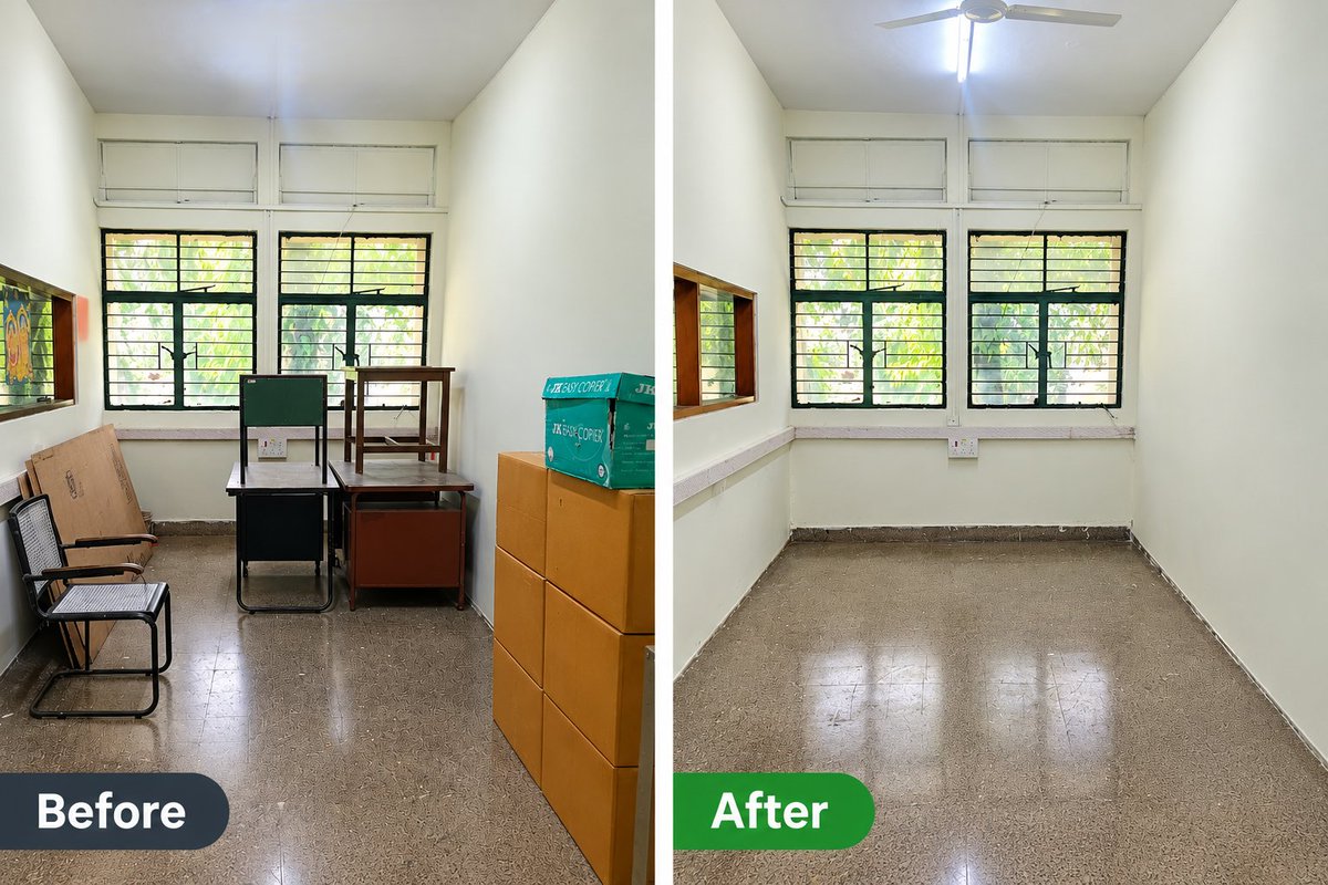 CmtiBengaluru's tweet photo. 🧹 As part of the Implementation Phase of Special Campaign 6, 

CMTI undertook scrap removal and painting work in the FF Room, promoting a cleaner and more organised workplace.

#MHI #SpecialCampaign6 #SwachhBharat
@SwachhBharatGov @swachhbharat @MoHUA_India @DARPG_GoI https://t.co/o1LwGwrC2g