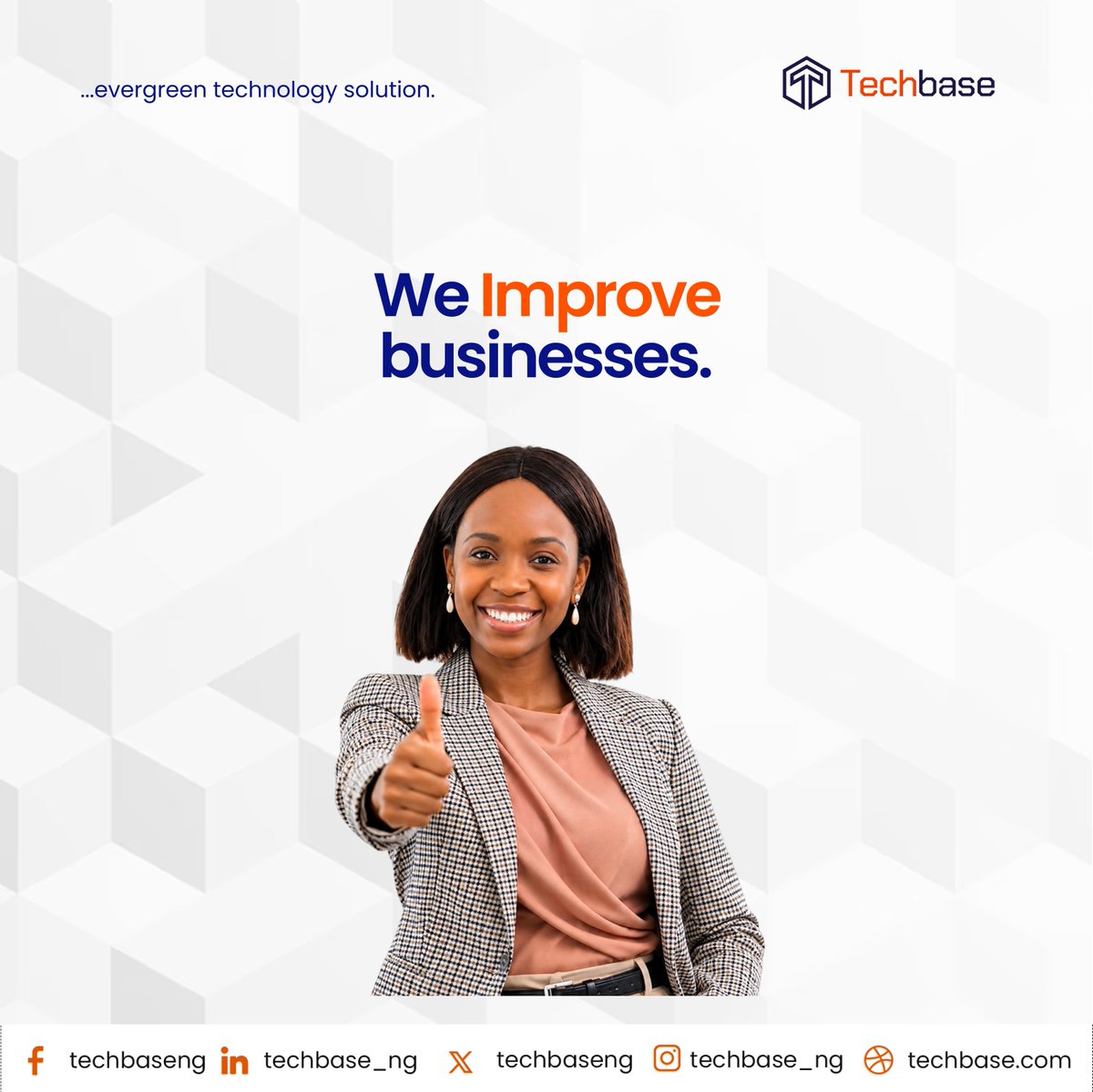 techbase_ng's tweet photo. Every system we build, every workflow we fix, every opportunity we unlock traces back to one goal: real growth for real businesses.
Technology is just how we get there.
#Techbase #TechSolutions #BusinessGrowth #EvergreenTech https://t.co/m8ejD5HyzG