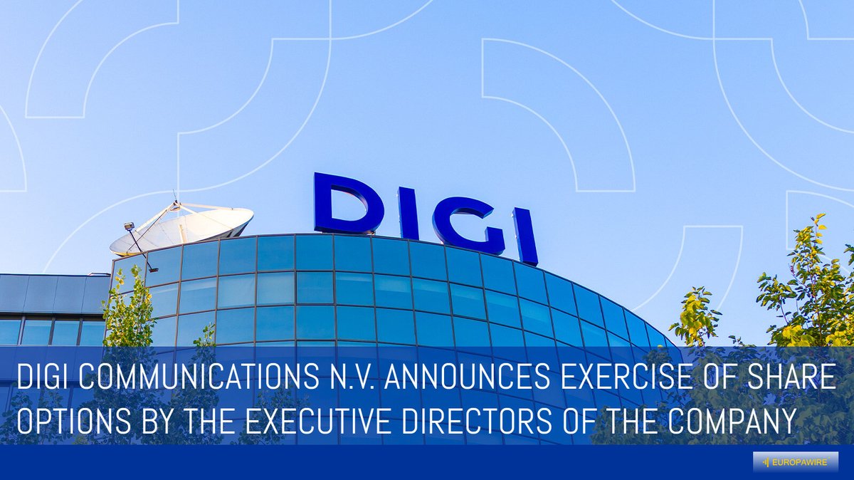 europawire's tweet photo. 🔔 Digi Communications executives exercised options for 84,000 Class B shares

• Options were granted on 3 July 2025  
• Awards fall under DIGI’s Share Option Plan  
• Transactions were notified to ASF and AFM  
• Disclosures comply with EU Market Abuse Regulation