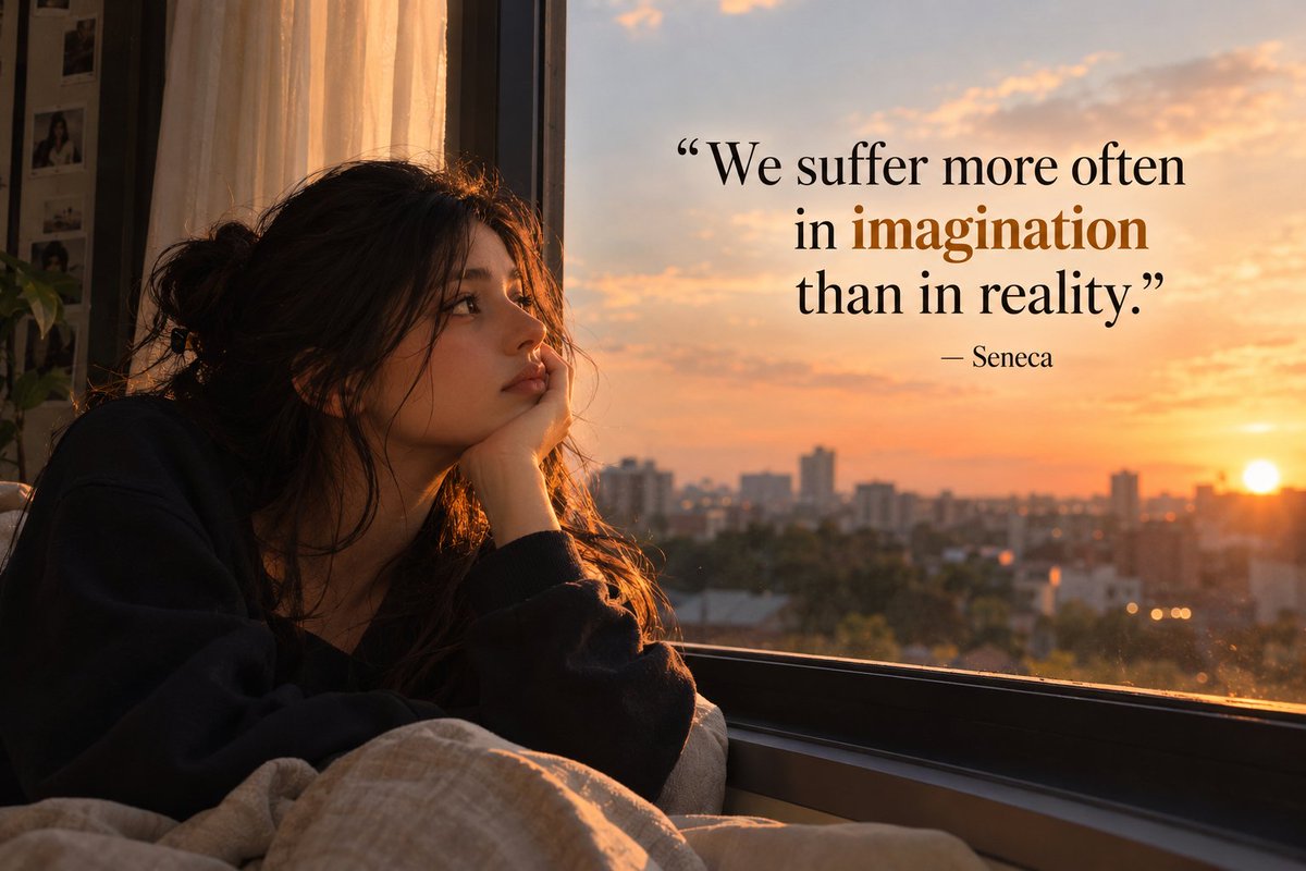 Positivtycom's tweet photo. We replay conversations that never happened. We prepare for disasters that never arrive. 💭

What's one thing your mind keeps rehearsing that hasn't actually happened yet?

#HealthAwareness  #trendingréels https://t.co/XU90Z0FOte
