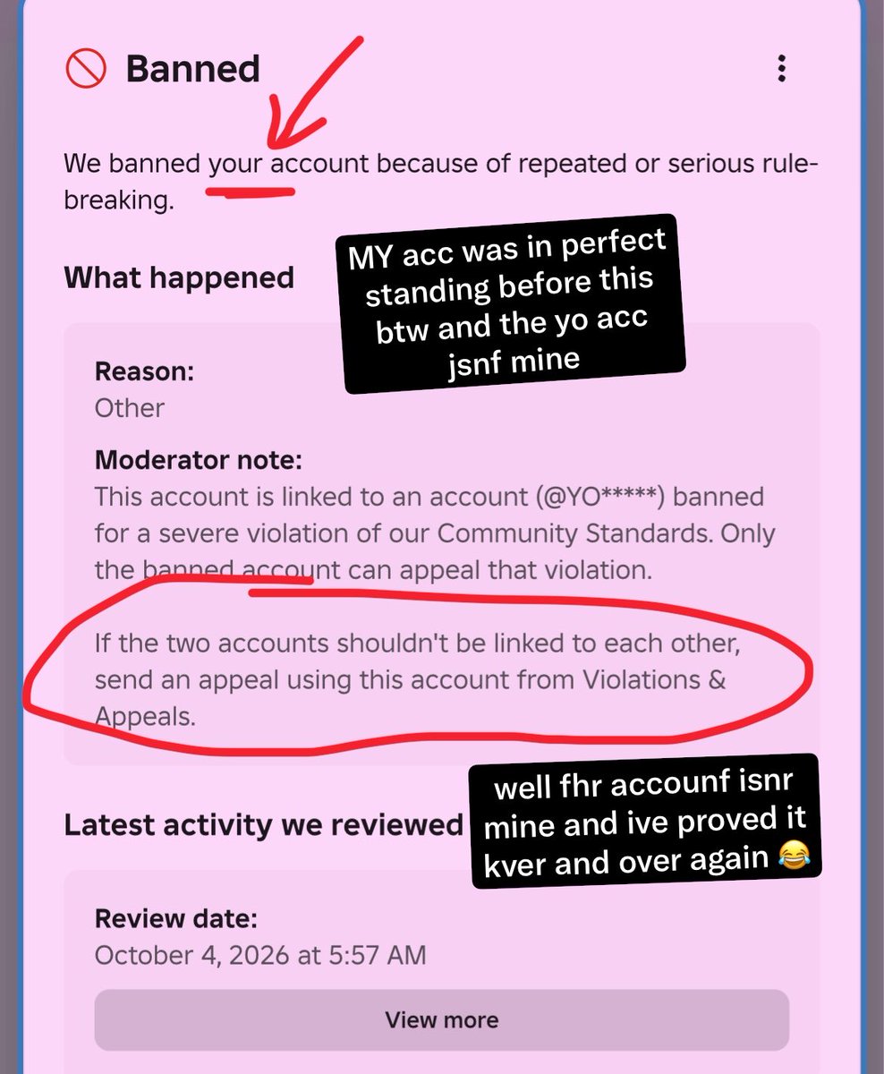 ebsx_'s tweet photo. Enforcement bans give you 2 tries to appeal and they’re denied with AI. I have a shit ton of proof the account doesn’t belong to me but I guess Roblox is too bothered about wanting to LOOK like they’re banning bad people when in reality it’s just innocent people https://t.co/Hu3Qjlspsn
