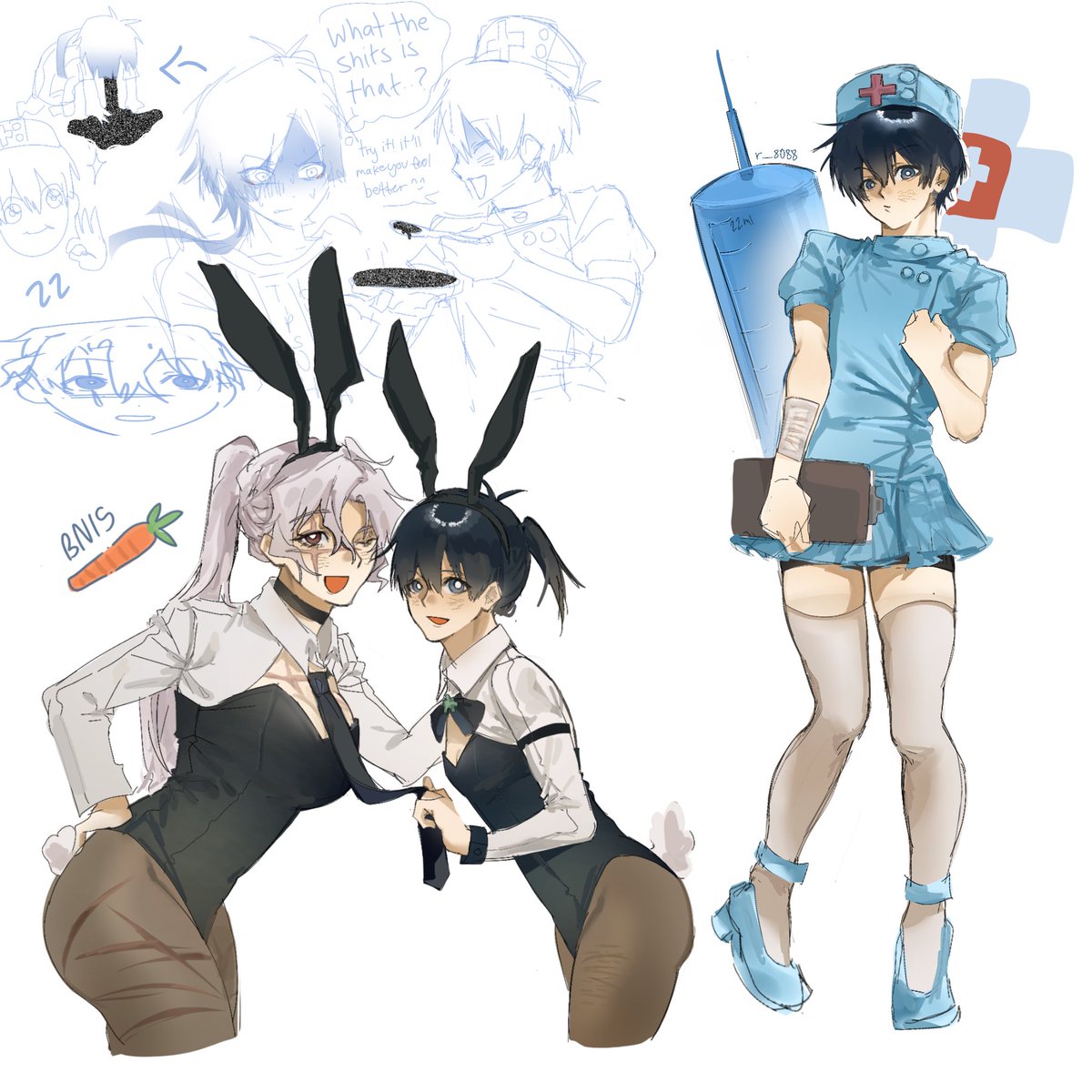 r__8088's tweet photo. bunny gals 
#bluelock #bllk #bnis #bunnysagi https://t.co/EtMZRxMKUe