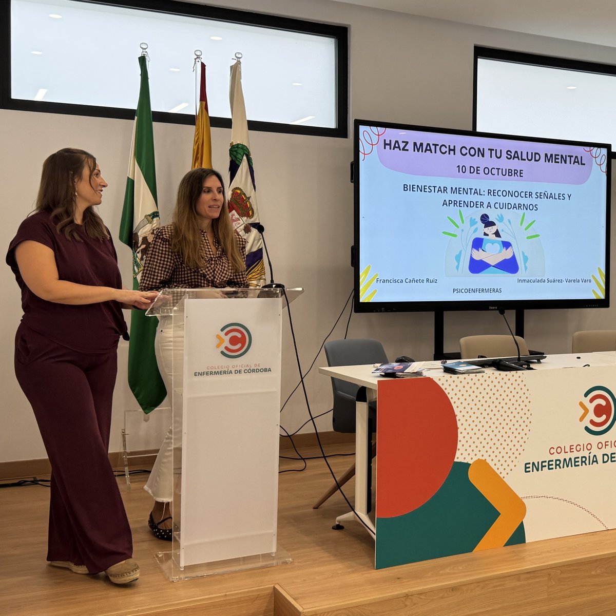 COECordoba's tweet photo. 🧠 Las claves para cuidar nuestra salud mental, en la #SemanadelaSaludMental del @COECordoba por el #diamundialdelasaludmental que se celebra el sábado. Las enfermeras especialistas Francisca Cañete e Inmaculada Suárez-Varela nos explican los pilares del bienestar emocional. https://t.co/SaP6lXaNxb