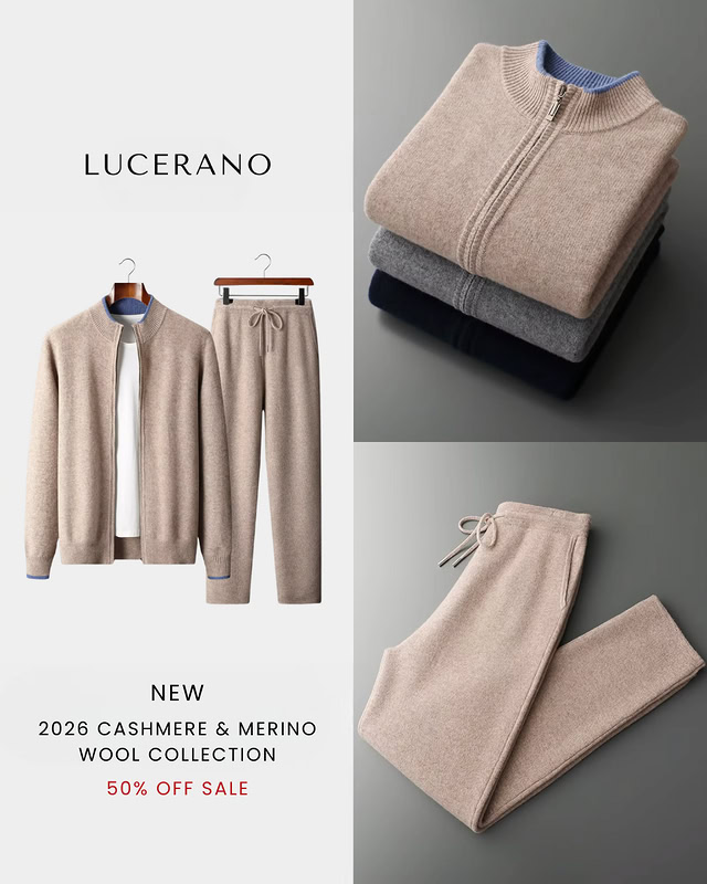Lucerano_shop's tweet photo. Experience luxury at its finest with our Men's Cashmere &amp; Merino Wool Collection. Crafted from the highest-quality cashmere and merino wool, these pieces offer unparalleled comfort and style.