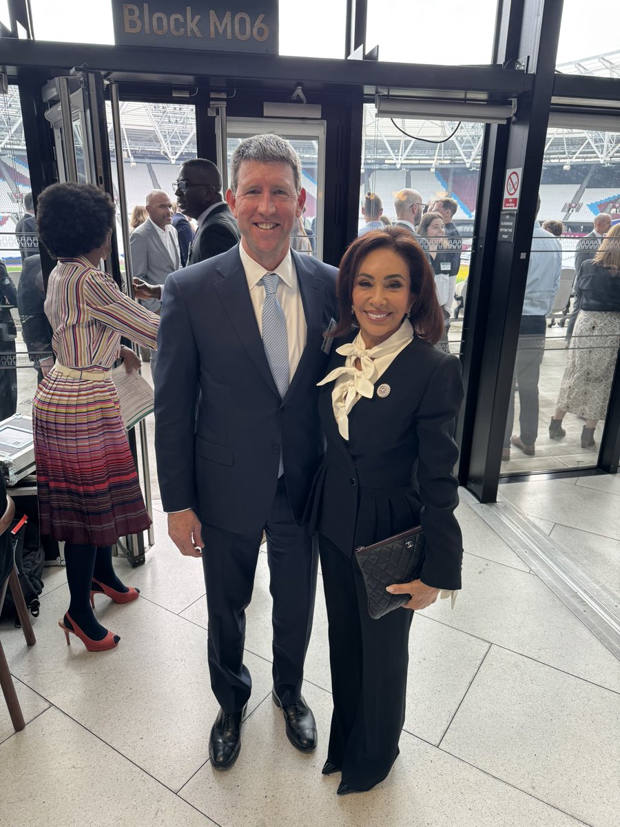 JudgeJeanine's tweet photo. Keynote address at Law Enforcement Disruption Week in London.

10 countries. 15 law enforcement agencies. 15 companies.

One united effort to disrupt scammers and dismantle criminal networks.

Proud to be here with my partners, NCA Director Graeme Biggar, Meta’s Chris Sonderby, and Google’s Albert Shin.

36 hours in London—and now back home!