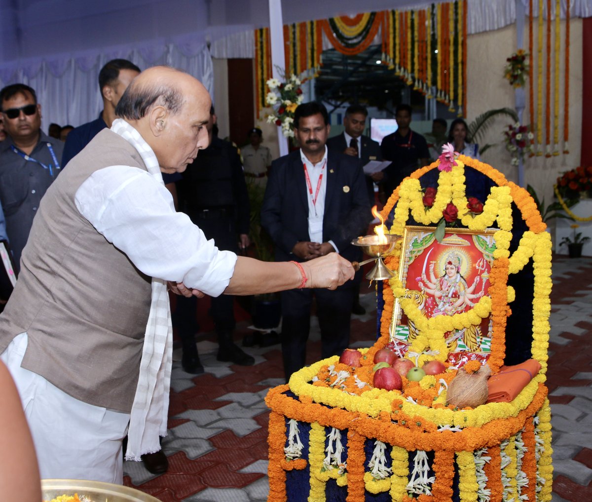 SpokespersonMoD's tweet photo. Raksha Mantri Shri @rajnathsingh  witnessed HAL Koraput’s delivery of its 2,000th aero-engine and announced a second production line for Shakti engines on October 06, 2026. He called for strengthening indigenous propulsion capabilities in design, development, testing, manufacturing and MRO. He highlighted the milestone as a significant achievement in India’s aerospace journey and called for building a strong indigenous aerospace propulsion ecosystem involving MSMEs, start-ups, industry, academia and research institutions.

@MohanMOdisha 
@CMO_Odisha