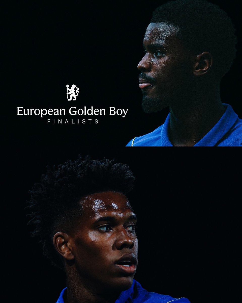 ChelseaFC's tweet photo. Estevao and Hato have been nominated for the 2026 Golden Boy award. 🏅🔵