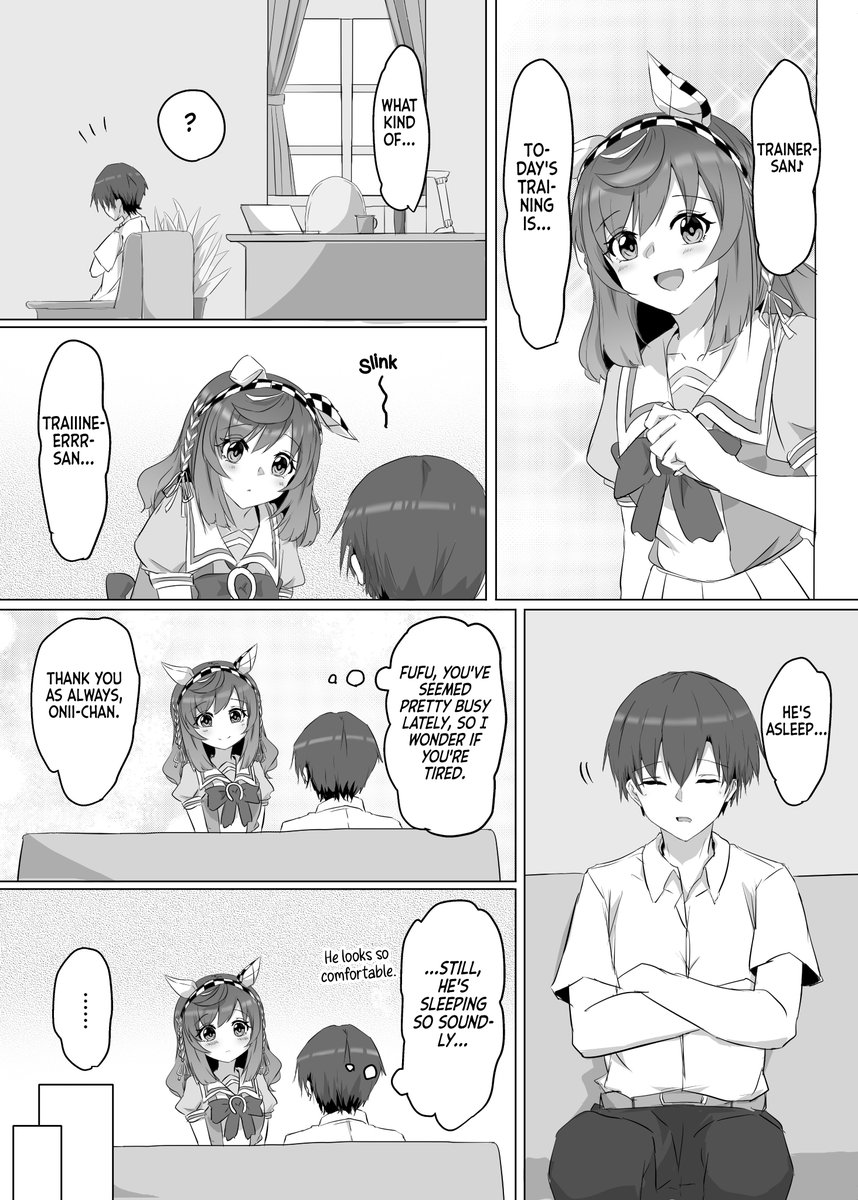 cewcowr's tweet photo. TL EN
Buena's Lap Pillow
art by @Daimei550 

#umamusumeㅤ https://t.co/XdE7ynspuz