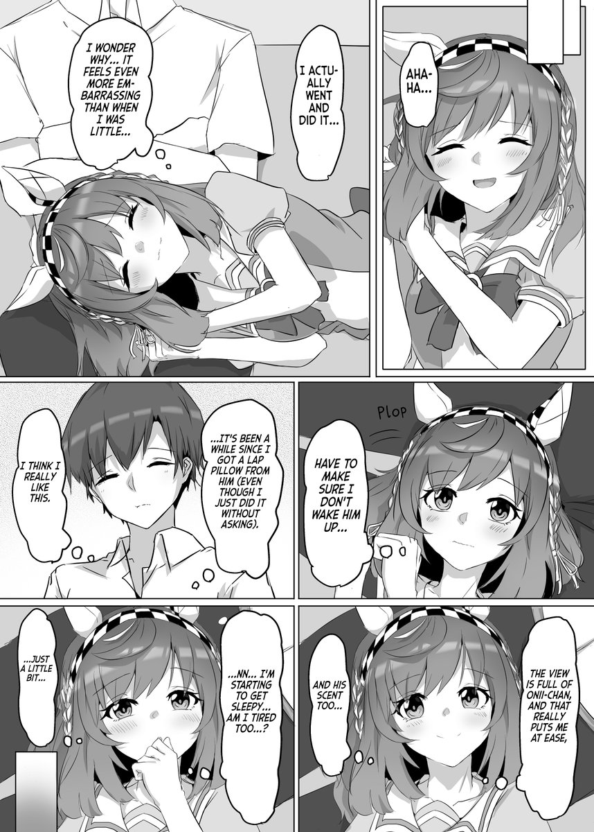 cewcowr's tweet photo. TL EN
Buena's Lap Pillow
art by @Daimei550 

#umamusumeㅤ https://t.co/XdE7ynspuz