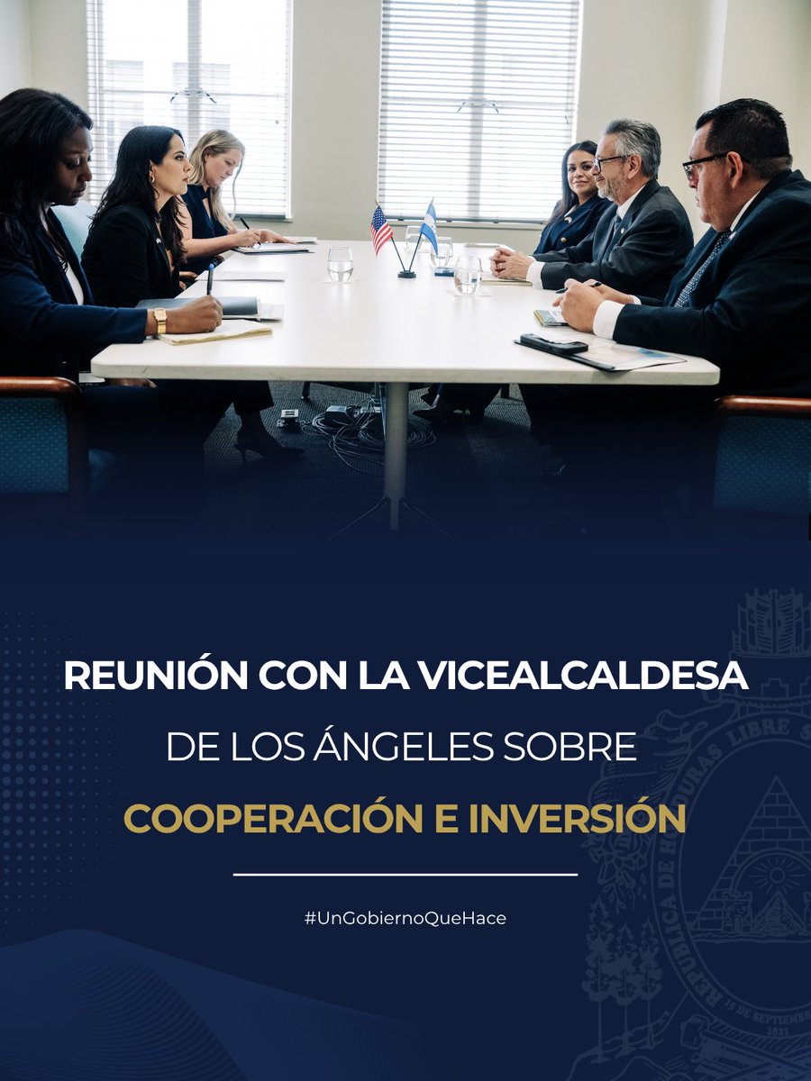HondurasEmbUSA's tweet photo. Reunión con la vicealcaldesa de Los Ángeles sobre cooperación e inversión. 🇭🇳🤝🇺🇸
#Honduras #LosÁngeles #Diplomacia #Inversión #CiudadesHermanas https://t.co/QPX4dPhTP5