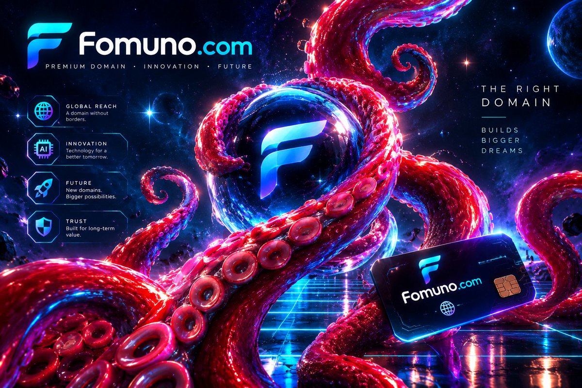 next_aura's tweet photo. One domain. Infinite possibilities.
From a powerful name to a future-ready brand.
https://t.co/bnzPgCmbdp
Premium domain. Built for bigger ideas. 🚀
#Fomuno #Domains #Branding #AI #Tech #Startups #Innovation #FutureTech https://t.co/qn26zXR5qr