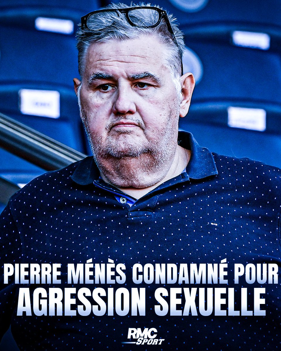 RMCsport's tweet photo. ⚖️ La cour d'appel de Paris a jugé irrecevable le recours de Pierre Ménès après sa condamnation à deux mois de prison avec sursis. Faute d'un pourvoi en cassation, l'ancien éditorialiste foot de Canal + est définitivement condamné.
https://t.co/RJKZk6jvkB https://t.co/JgnEML12nN
