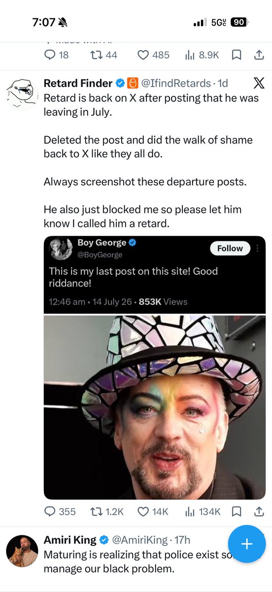 HoagieBeef's tweet photo. @BoyGeorge Got something for you. https://t.co/sL1JBYn4o4
