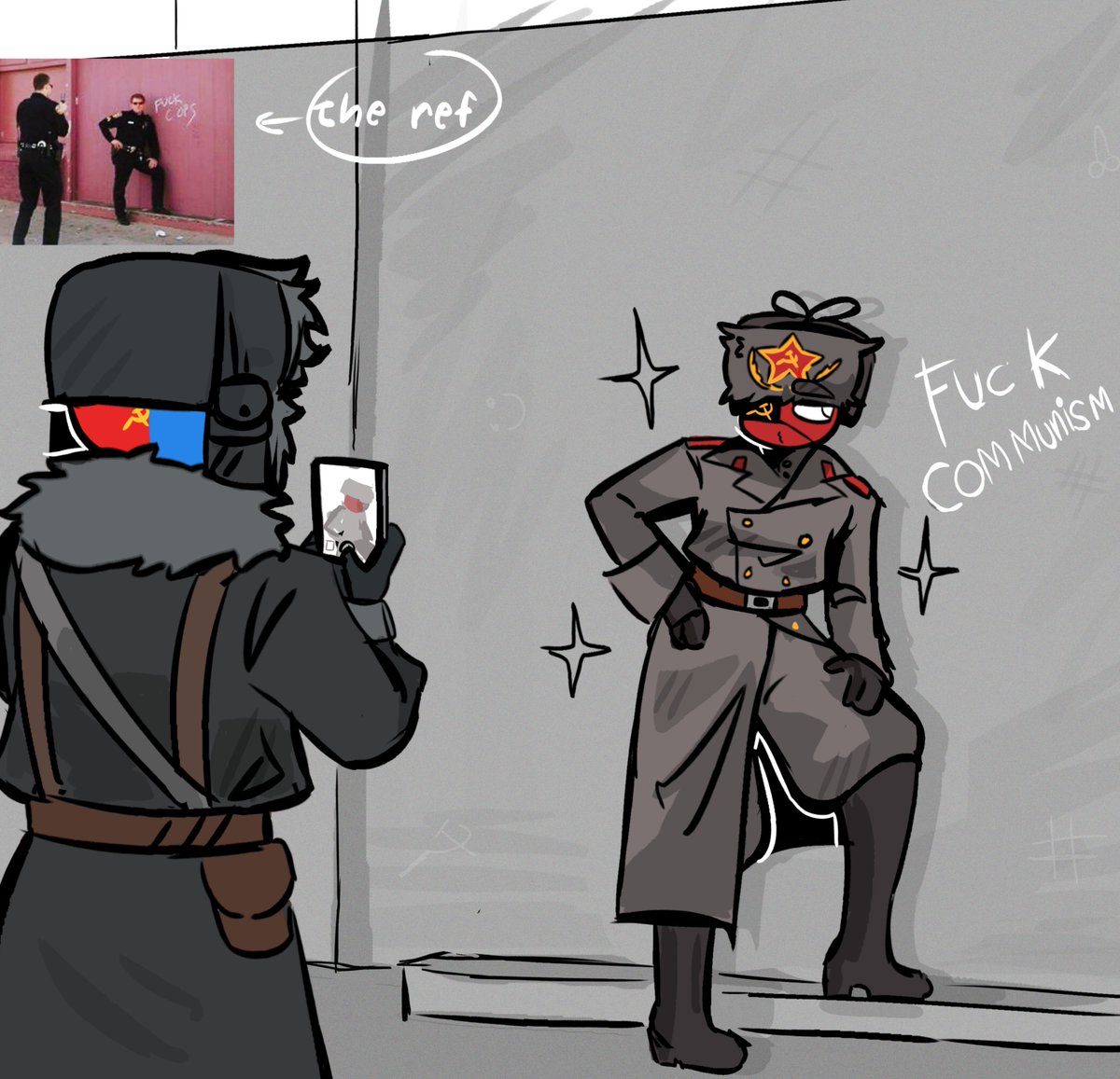 _the_333_'s tweet photo. Make sure u get my good side📸📸

#countryhumans #chtwt #soviet #russia https://t.co/TMsVugf7PY