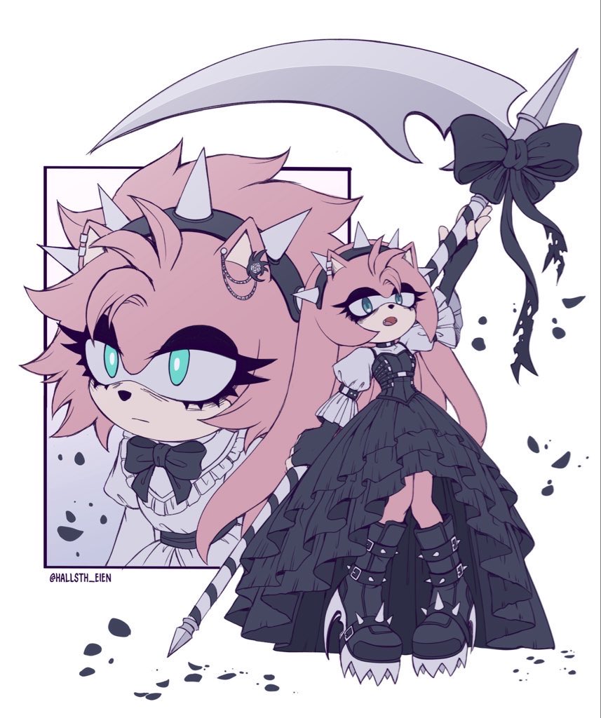 Hallsth_Eien's tweet photo. My Amy Rose variants https://t.co/F2bacs0yLh