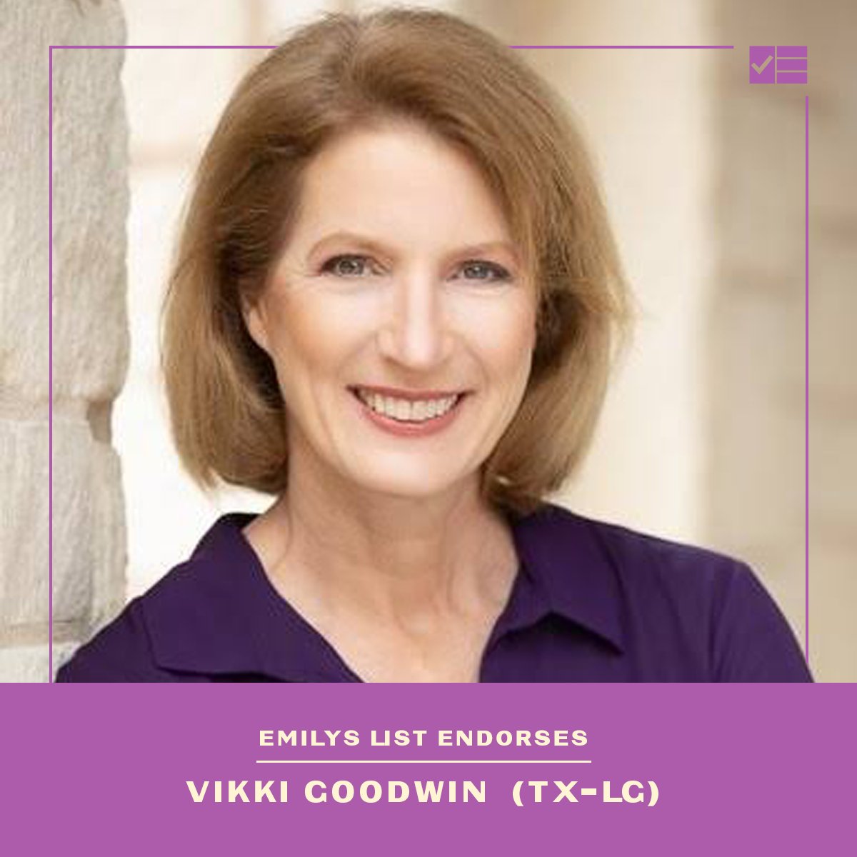 emilyslist's tweet photo. Today we're expanding our lieutenant governor challenger slate and endorsing @VikkiGoodwinTX in Texas and @GwenGraham in Florida. These battle-tested leaders know what it takes to win in tough territory, flip seats, and deliver real results for working families. https://t.co/ydX4UVkgvW
