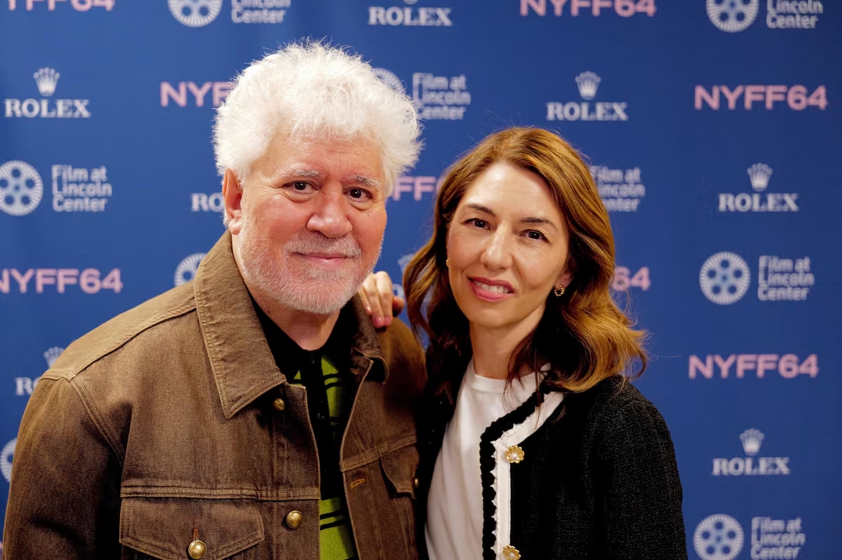 thecinemaland's tweet photo. Pedro Almodóvar and Sofia Coppola at the 64th New York Film Festival. https://t.co/7suS60yrxW