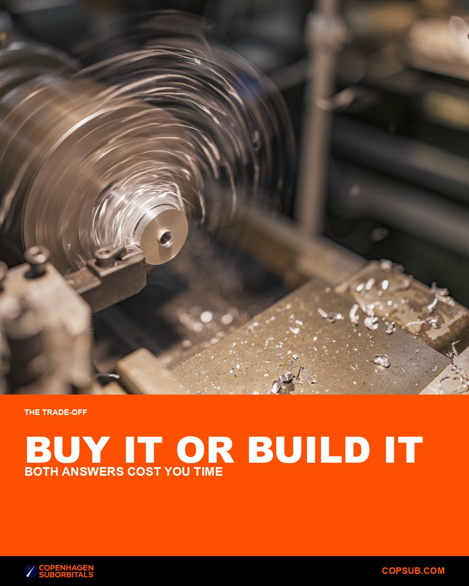 CopSub's tweet photo. Buying the part is faster, until the lead time comes back as 40 weeks.

Off the shelf hardware is qualified, documented and someone else's problem when it fails. https://t.co/l5bIsetXiq