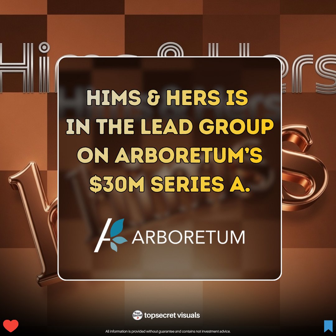 topsecretstocks's tweet photo. 🚨 $HIMS Arboretum just launched as a precision-medicine infrastructure company, and Hims & Hers is among the investors next to GV, F-Prime, and Amgen 👇

About Arboretum...

Arboretum is a next-generation molecular information company built to make precision medicine a reality for common diseases. By generating and integrating molecular and clinical data, Arboretum enables better clinical trial design, more efficient patient enrollment, and new models for biopharma collaboration and company creation. The company is headquartered in Cambridge, Massachusetts. 

Arboretum’s model is for...

- For health systems, clinically indicated genetic testing plus a research network that returns actionable findings and builds longitudinal molecular registries.
- For drug developers, genomically stratified trial design, patient matching, and better commercialization of therapies that only work in defined subgroups.

The series A is $30 million, led by F-Prime, GV, .406 Ventures, Hims & Hers, Amgen, and other healthcare investors.

Why it is bullish for Hims?

1. Sitting as a named lead alongside F-Prime, GV, and Amgen is a credibility marker. Those firms do not bring a consumer telehealth brand into a Broad-origin genomics round unless the strategic fit is real. It supports the shift from “GLP-1 / ED / hair DTC” to a data-driven care system.

2. It matches the roadmap management has already described. Hims Labs was the first layer: blood, metabolism, hormones, cardiovascular risk. Management has also talked about a multi-year stack that runs from labs and devices through preventative screening and genetics, then into physicians, coaches, and pharmacy. Arboretum is the genomic layer of that stack, polygenic and clinical genetic signal in the exact categories Hims already monetizes: weight, metabolic disease, and heart risk.

3. Arboretum’s edge is turning a genetic result into a care and research loop. Hims already owns the action side: affiliated pharmacy footprint, prescribing workflows, and a large subscribed base. Blood biomarkers tell you the current state. Genomics tells you who is high-risk before the labs look bad, and who is more likely to respond to a given therapy. That is the personalization story (MedMatch and beyond) with a real molecular input instead of demographics alone.

4. Category expansion without building a genomics lab. Hims does not need to become a diagnostics company. It needs access to molecular signal and the workflows around it. Partnering with systems like Geisinger (MyCode) and Advocate, via an investor relationship, is a cheaper path than building clinical-grade variant interpretation and registries in-house.