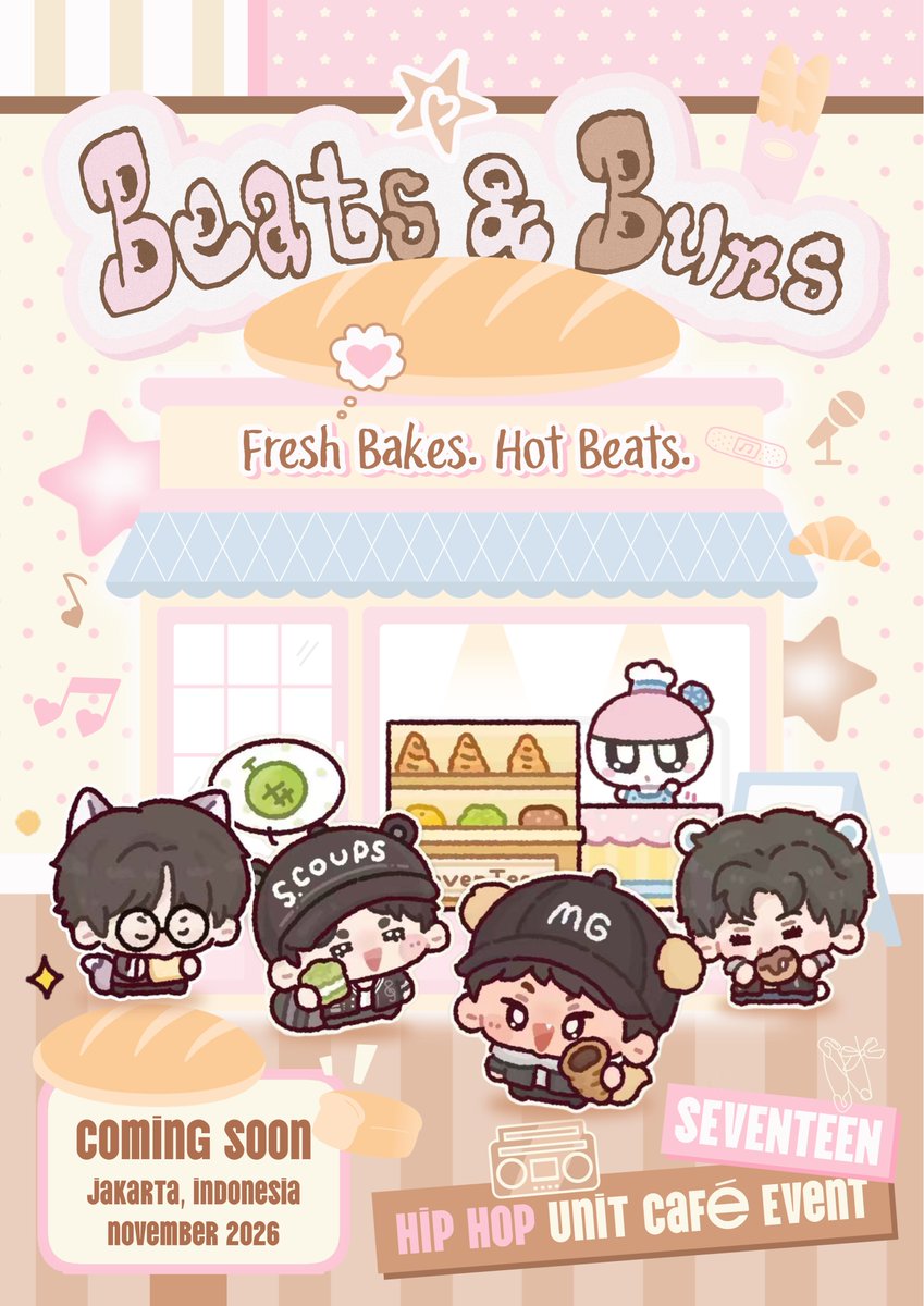 sorasoysauce's tweet photo. 𝗕𝗲𝗮𝘁𝘀 &amp; 𝗕𝘂𝗻𝘀
Fresh Bakes. Hot Beats.

𝐒𝐞𝐯𝐞𝐧𝐭𝐞𝐞𝐧 𝐇𝐢𝐩 𝐇𝐨𝐩 𝐔𝐧𝐢𝐭 𝐂𝐚𝐟é 𝐄𝐯𝐞𝐧𝐭

ᴄᴏᴍɪɴɢ ꜱᴏᴏɴ 
ɴᴏᴠᴇᴍʙᴇʀ 2026 https://t.co/rIADqmx5Ag
