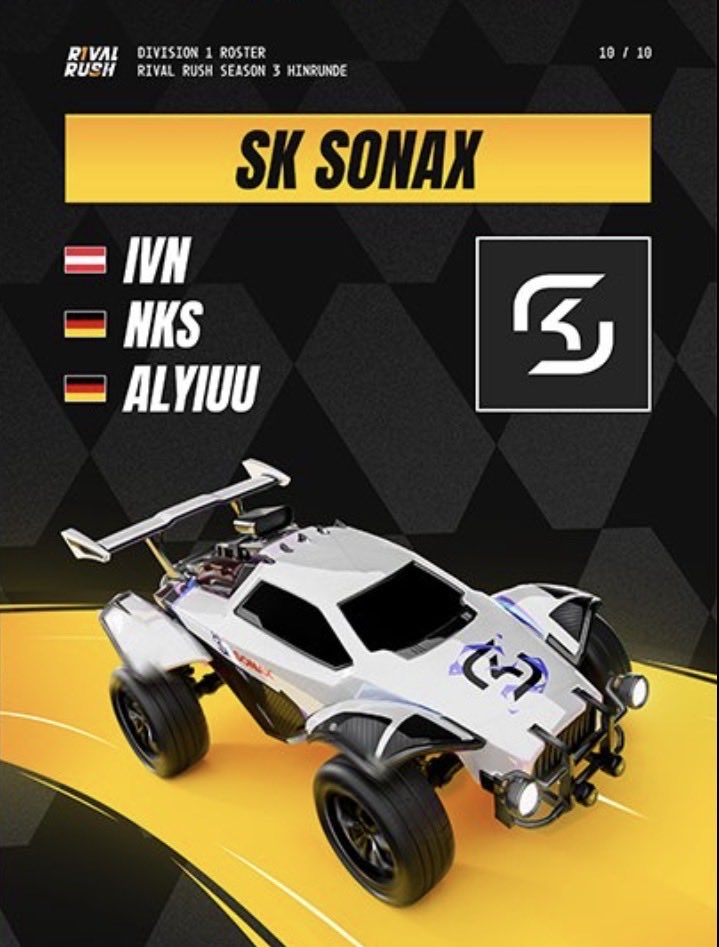 SKGaming's tweet photo. Heute um 21:50 Uhr startet unser erstes Rocket League Match! 😍 https://t.co/XBeVmBmbxJ
