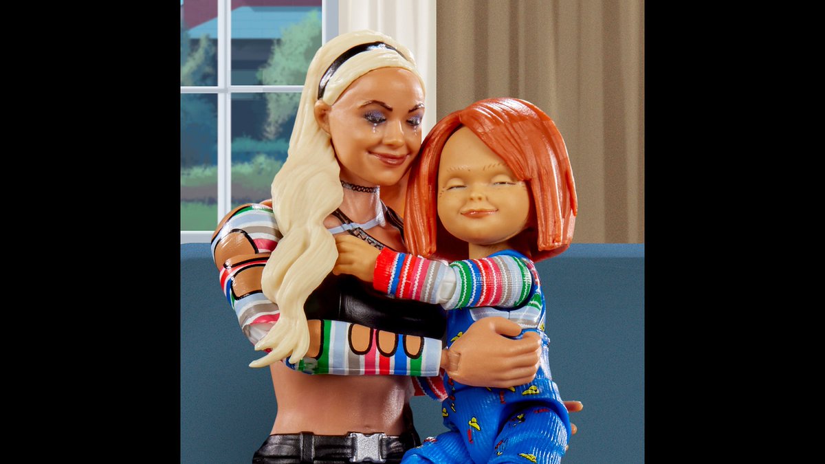 followtreasures's tweet photo. Liv Morgan and Chucky reunite in Mattel’s WWE Elite line. Swappable faces, a Good Guys backdrop and $65 US.
https://t.co/3ksi8B0peT
©2026 Mattel/WWE. Chucky © Universal Content Productions LLC. https://t.co/OuF9UeVNpk