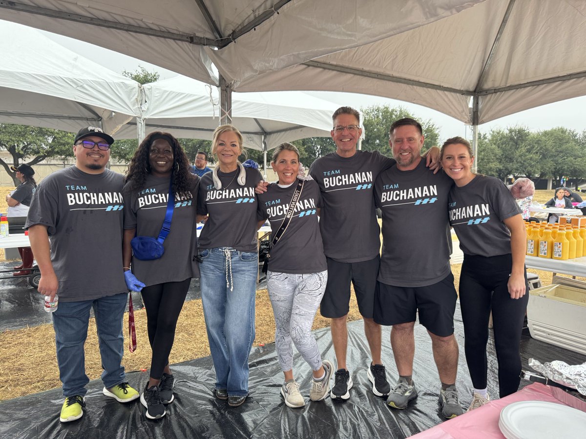 BuchananTech's tweet photo. For the 22nd year, our team was back in Addison on Saturday for the MK5K, supporting the Mary Kay Ash Foundation.

The Foundation funds research into cancers affecting women and supports survivors of domestic violence. Since 1996 it has contributed more than $98 million to that work.

Our people were back on breakfast duty, cooking for runners and handing out giveaways all morning. Thank you to everyone who ran, walked, volunteered and donated, and to the Mary Kay Ash Foundation for another great morning.

October is both Breast Cancer Awareness Month and Domestic Violence Awareness Month. If you'd like to support the Foundation's work, you can donate here: https://t.co/LbbWEfNhOD

#MK5K #GivingBack #CommunityMatters