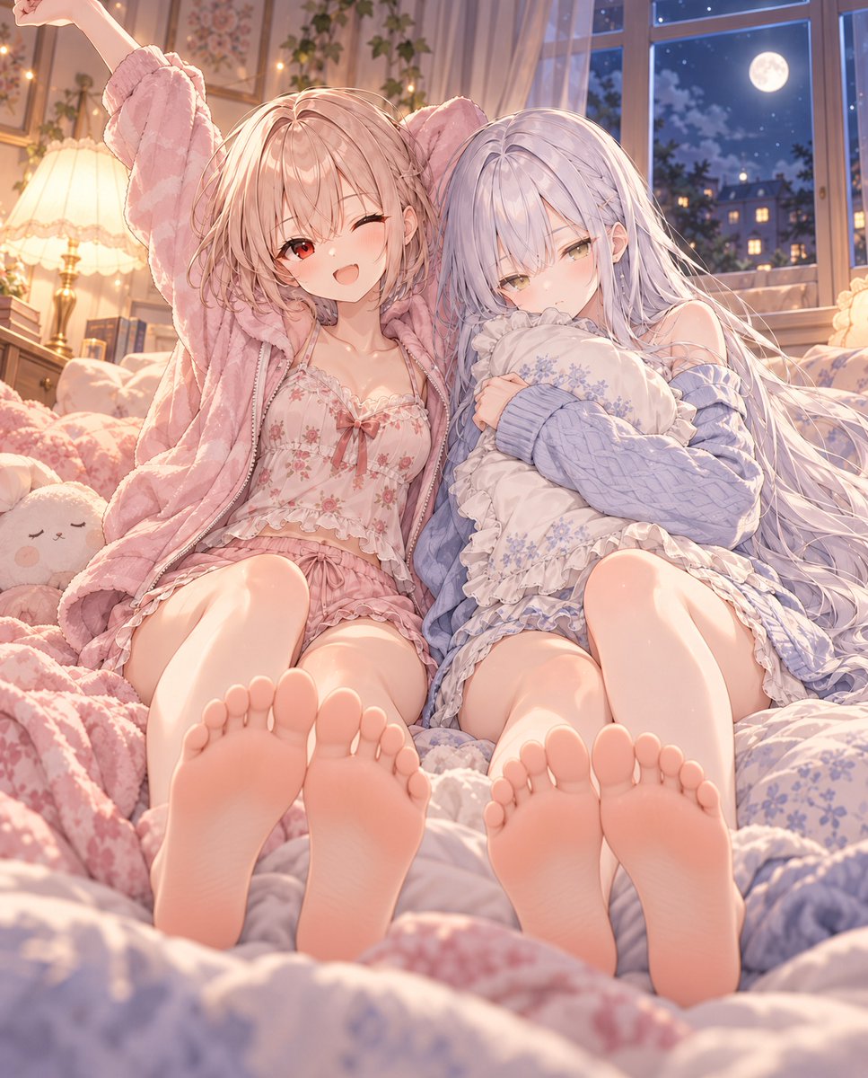nyantoka_AI's tweet photo. 【#足裏強化week】
まだ少し起きてはいますが、ご挨拶だけ…

本日もお疲れさまでした✨
明日もまた宜しくお願いします～🐈

おやすみ！💤

#月夜野伽耶 #夢澄せり https://t.co/xDoo93u3LD