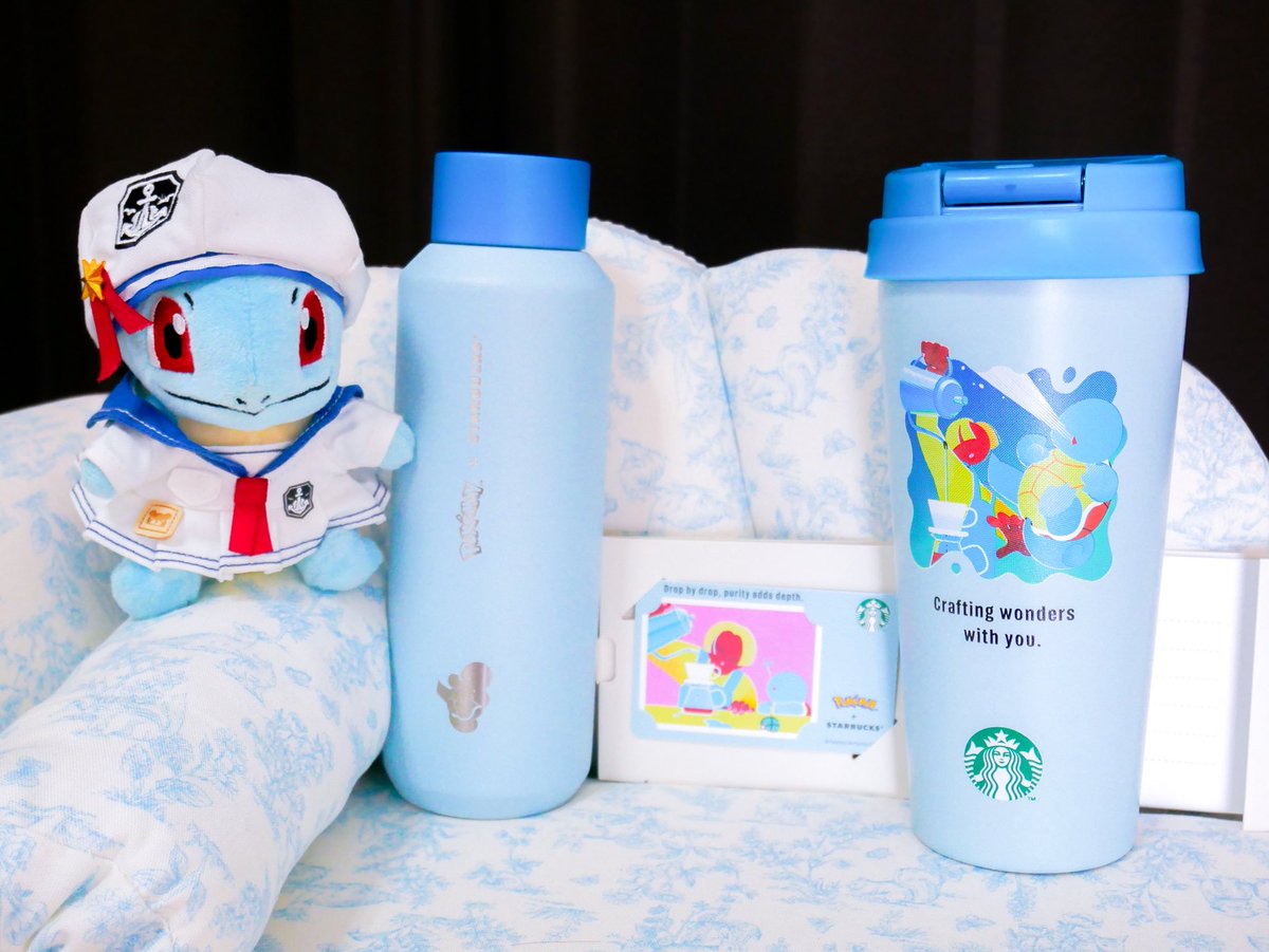 VANNISTEL7's tweet photo. ☕️スタバ×ポケモンコラボ⚡️

ゼニガメのボトルが届きました〜✨✨
これを持って久しぶりにスタバに行ってみます💧 https://t.co/AOJFipPccC