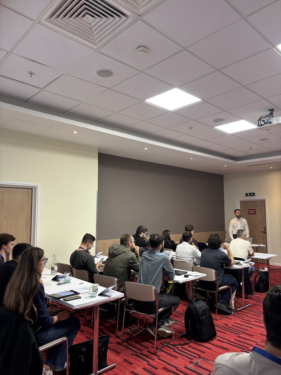 bigdataweek's tweet photo. 🟦 Mircea Rugina, LSEG, takes participants from a flight-data API to a dashboard: Kafka for streaming, PostgreSQL for storage, dbt for transformation, Airflow for orchestration and Superset for visualization - all running locally with Docker. #bigdataweek #bdw2026 #bdwbucharest https://t.co/ResVtqDyoT