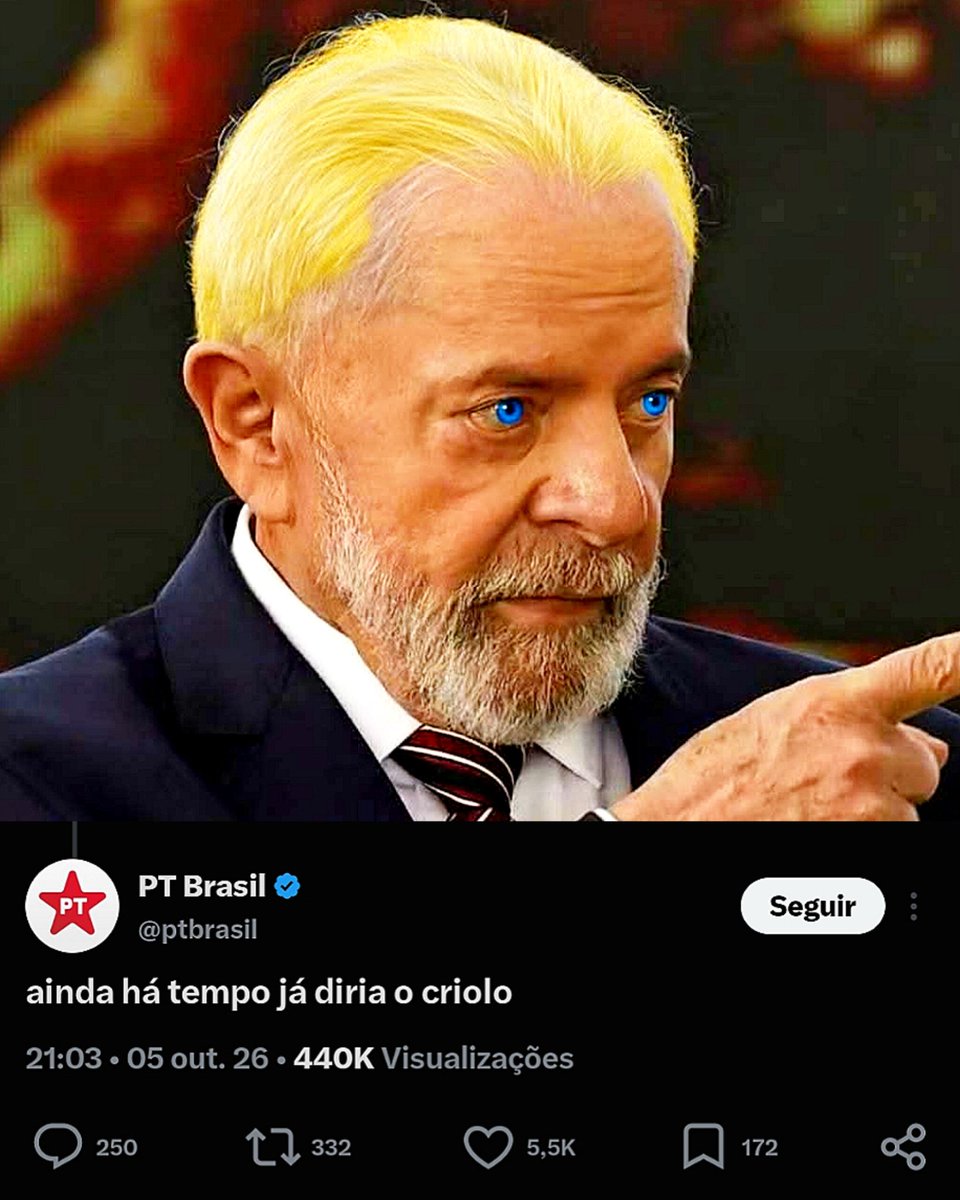 brainletbr's tweet photo. Como é essa parada ae Lula? https://t.co/4GLGja5Xn7