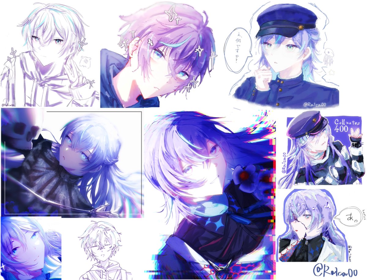 Ra1ca00's tweet photo. 少しの間🏷️失礼します！🙇
🐙⭐️さんやるべたうんを中心によくイラスト描いてます✏️
絵チャなど一緒に出来たらとても嬉しいです♪
片思い2日、♻️中心に全反応周回します！✨
⚠一枚目捏造服あり　動画音出ます！

#にじさんじ絵描きさんと繋がりたい
#めちゃつえー絵描きさんと繋がりたい https://t.co/A50SMBHbU0