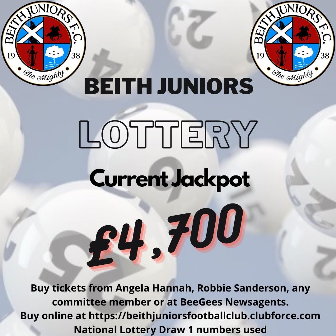 BeithJuniorsFC's tweet photo. 💰 £4,700 JACKPOT! 💰

For just 50p a ticket, you could turn your loose change into a nice change of lifestyle! 😂

The Beith Juniors jackpot is sitting at £4,700 — enough to make you briefly consider whether you really need to go back to work on Monday!

https://t.co/bNmxW43Pp3 https://t.co/WpwF339Vuj