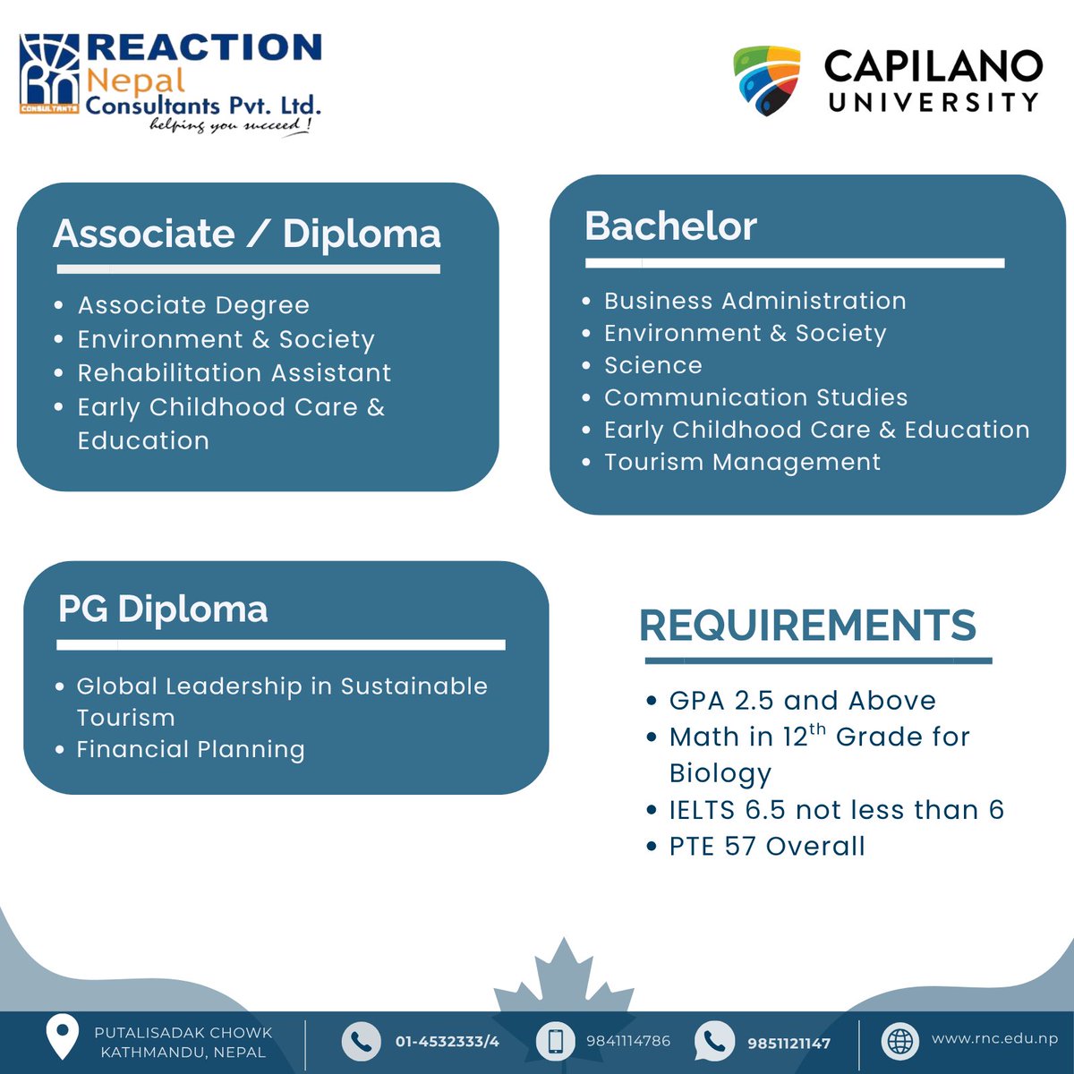 ReactionNepal's tweet photo. Study in Canada at Capilano University 🇨🇦

#StudyInCanada #CapilanoUniversity #CanadaIntake2027 #StudyAbroad #CanadaEducation #InternationalStudents #StudyInBritishColumbia #NorthVancouver #CanadaScholarship #ReactionNepal #NepalStudents #StudyInCanadaFromNepal https://t.co/kS8CTnNXBU