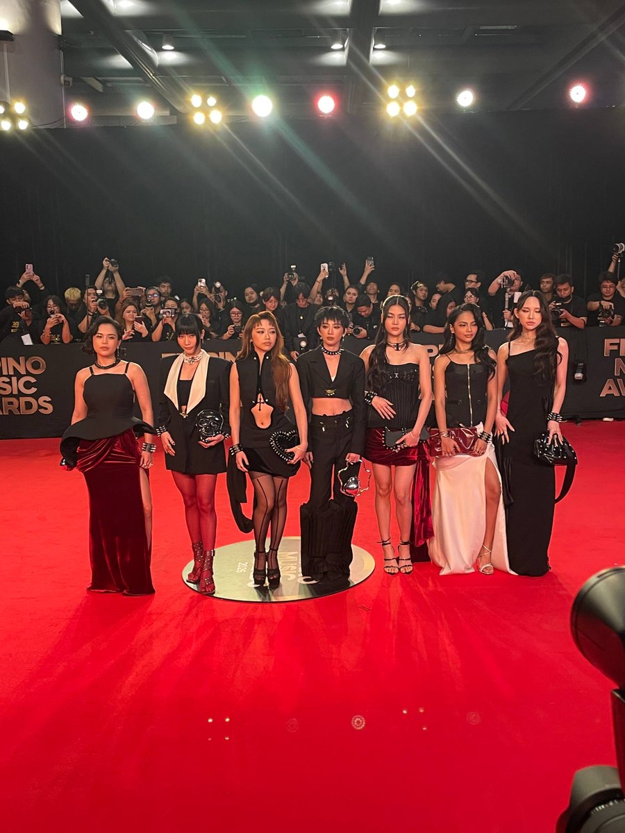 PULPMagazinePH's tweet photo. Xonara turns heads with their chic ensembles on the Filipino Music Awards 2026 red carpet.  

#PULPMagazine #Xonara #FilipinoMusicAwards #FMAs https://t.co/L4Zumy5bzo
