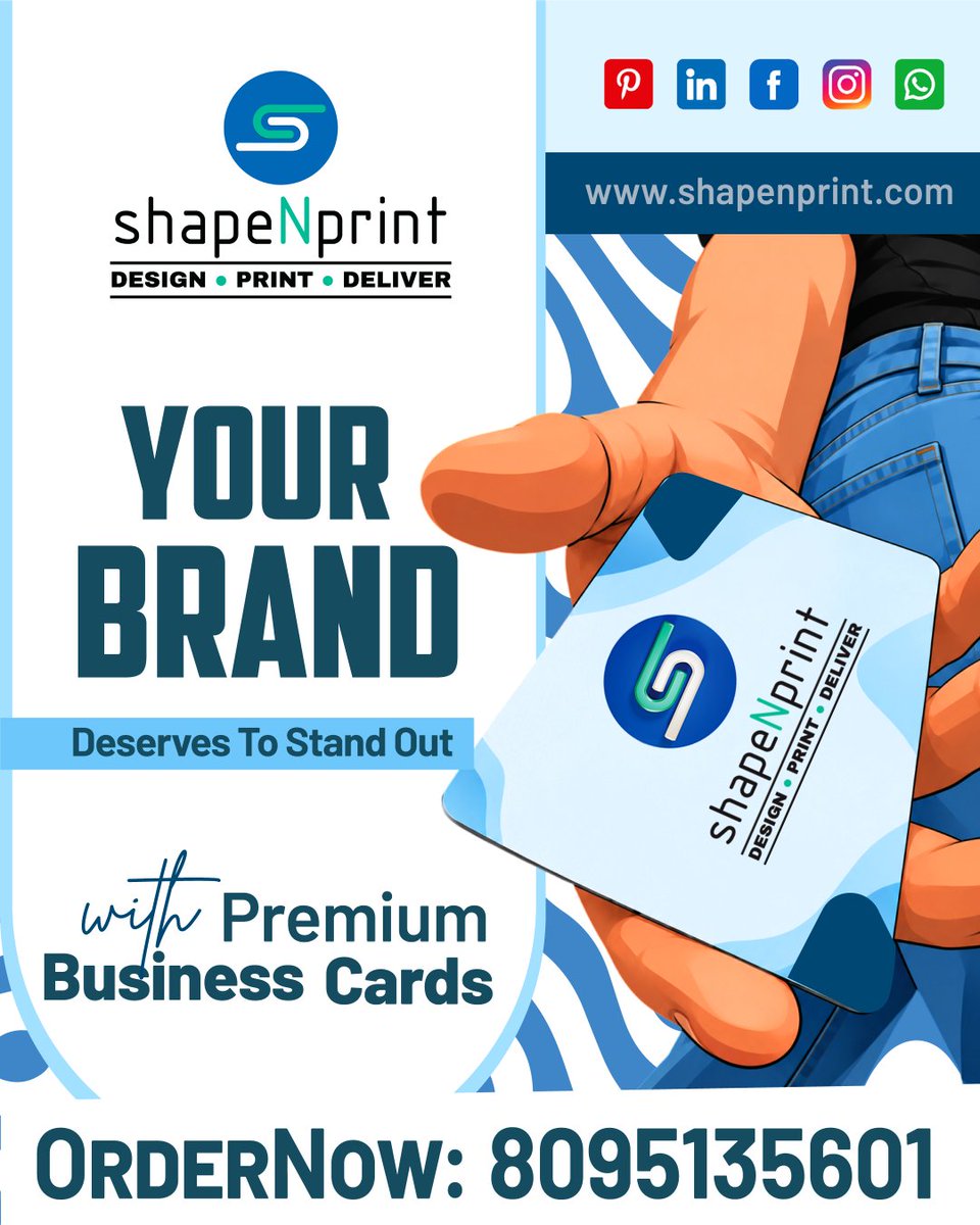 shapeNprint's tweet photo. Premium Business Cards That Make Your Brand Stand Out!
📞 Order Now: 8095135601
🌐 https://t.co/I9nt6yaIGf
#BusinessCards #BusinessCardPrinting #PremiumBusinessCards #VisitingCards #BrandIdentity #corporateprinting #printingservices #custombusinesscards #shapenprint https://t.co/lKApl2peSQ