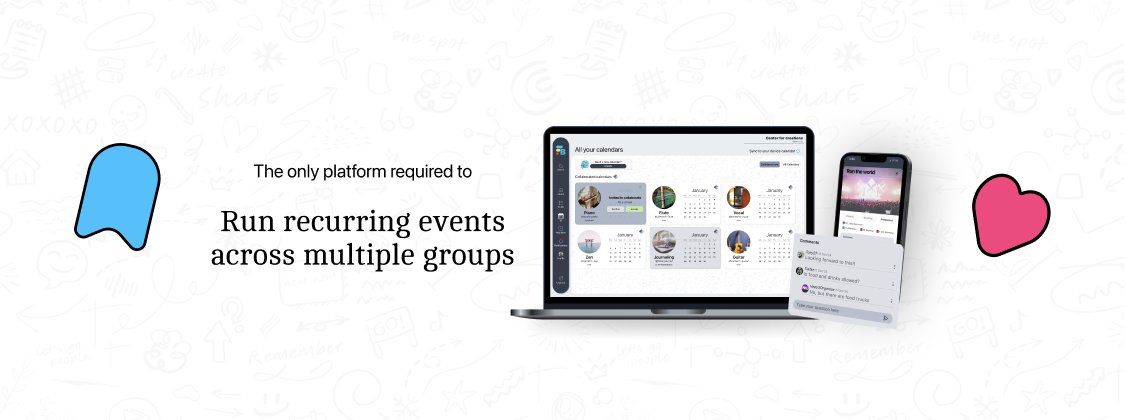thefragmentapp's tweet photo. The only platform required to run recurring events across multiple groups.

#Fragment #Saas #Groupevents #Schedulingplatform #Reccuringevent #schedulingsoftware #dynamicscheduling #teammeetings #onlineevents #offlineevents https://t.co/fz1uHPxw5t